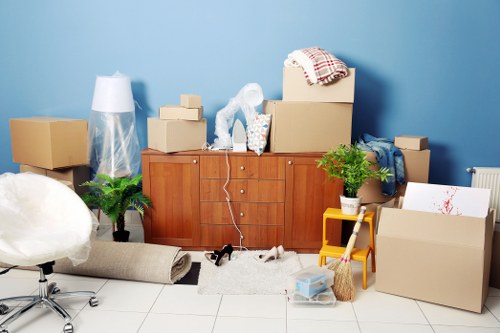 Careful loading of furniture during a Lambeth home removal
