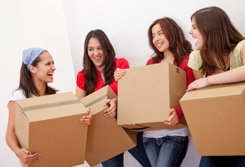 Careful loading of furniture during a Lambeth flat removal