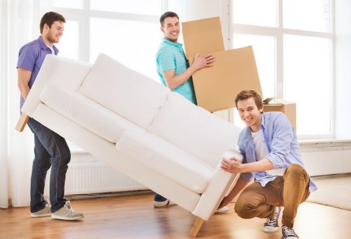 Professional movers planning access and parking for removals in Lambeth