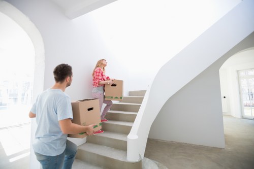 Careful loading of furniture for a Lambeth home removal