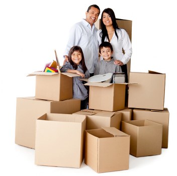 Office furniture and equipment being prepared for commercial removals